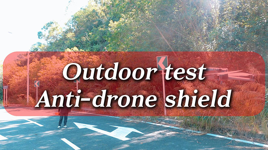 Outdoor testing: Drone counterattack shield