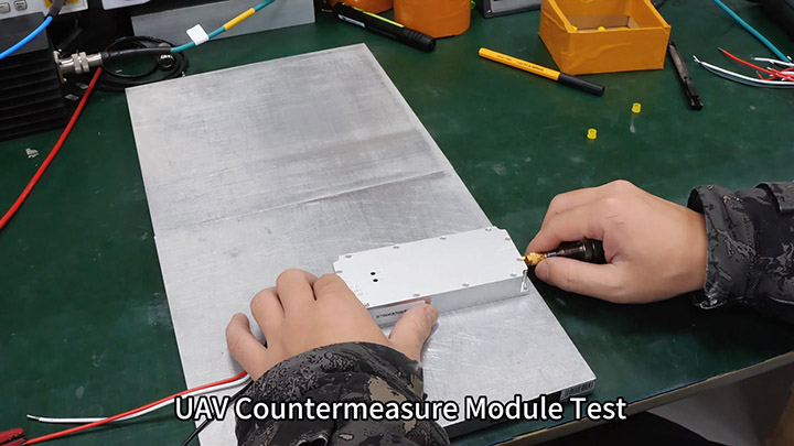 UAV countermeasure module test.