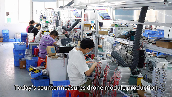 Workshop drone countermeasure module production and manufacturing